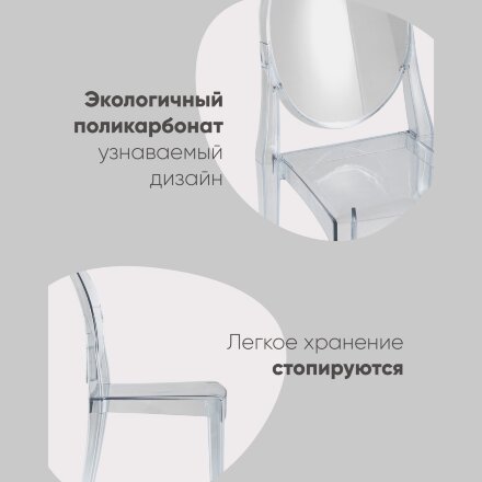 Стул Victoria Ghost NEW прозрачный 