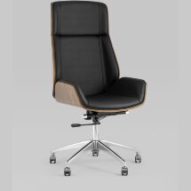 Компьютерное кресло TopChairs TopChairs Crown черное для руководителя механизм качания крестовина металл