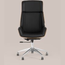 Компьютерное кресло TopChairs TopChairs Crown черное для руководителя механизм качания крестовина металл