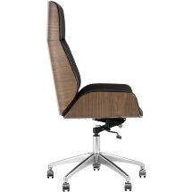 Компьютерное кресло TopChairs TopChairs Crown черное для руководителя механизм качания крестовина металл