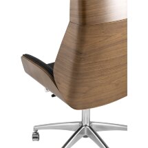 Компьютерное кресло TopChairs TopChairs Crown черное для руководителя механизм качания крестовина металл