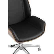 Компьютерное кресло TopChairs TopChairs Crown черное для руководителя механизм качания крестовина металл