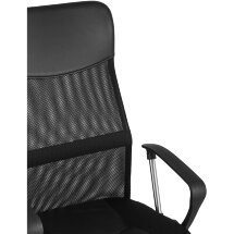 Компьютерное кресло TopChairs TopChairs Benefit офисное черное, обивка из сочетания экокожи, сетки и текстиля, механизм качани