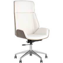 Компьютерное кресло TopChairs TopChairs Crown бежевое для руководителя механизм качания крестовина металл
