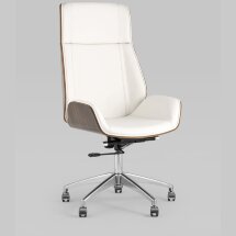 Компьютерное кресло TopChairs TopChairs Crown бежевое для руководителя механизм качания крестовина металл