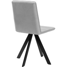 Стул DikLine 230 поворотный B22 GREY, ножки черные