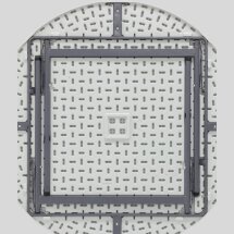 Стол круглый складной пластиковый Stool Group Кейт 116, полиэтилен высокой плотности HDPE