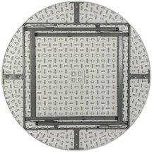 Стол круглый складной пластиковый Stool Group Кейт 116, полиэтилен высокой плотности HDPE
