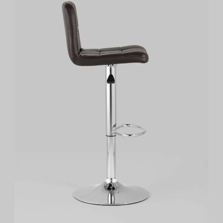 Стул барный Stool Group Малави LITE коричневый поворотно-подъемный механизм газ-лифт обивка сиденья из искусственной кож 