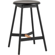 Стул полубарный Stool Group Knobb черный