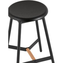 Стул полубарный Stool Group Knobb черный