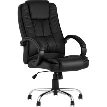 Компьютерное кресло TopChairs TopChairs Atlant офисное черное обивка экокожа, механизм качания Top Gun
