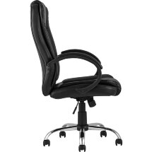 Компьютерное кресло TopChairs TopChairs Atlant офисное черное обивка экокожа, механизм качания Top Gun