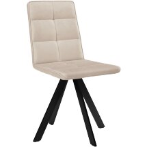 Стул DikLine 230 поворотный B03 BEIGE, ножки черные