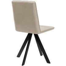 Стул DikLine 230 поворотный B03 BEIGE, ножки черные