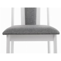 Стул деревянный Мебель Малайзии Aron Soft white / light grey