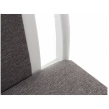 Стул деревянный Мебель Малайзии Aron Soft white / light grey