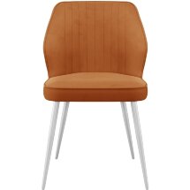 Стул DikLine 222 B17 TERRACOTTA, ножки белые