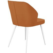 Стул DikLine 222 B17 TERRACOTTA, ножки белые
