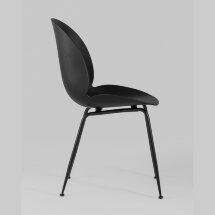 Стул пластиковый Stool Group Beetle черный ножки металл черный