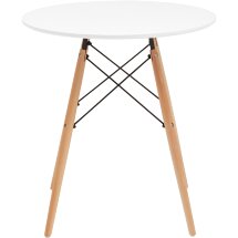 Стол круглый Eames DSW NEW D70 белый