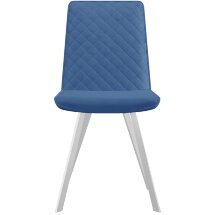 Стул DikLine 202 B8 BLUE, ножки белые
