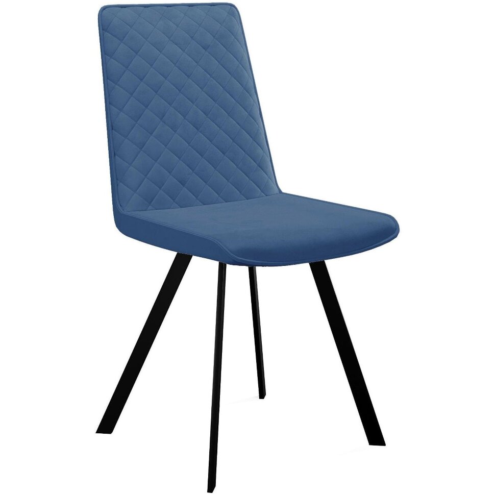 Стул DikLine 202 B8 BLUE, ножки черные Стул DikLine 202 B8 BLUE, ножки черные