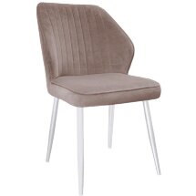 Стул DikLine 222М B5 LATTE, ножки белые