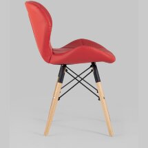 Стул Stool Group дизайнерский Бон обивка экокожа красный ножки массив бука
