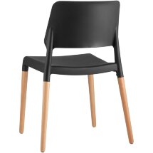 Стул Stool Group BISTRO черный, массив бука, матовый пластик