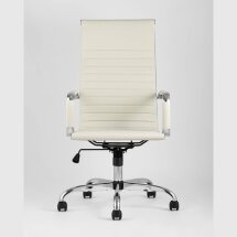 Компьютерное кресло TopChairs TopChairs City офисное бежевое обивка экокожа, механизм качания Top Gun