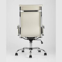 Компьютерное кресло TopChairs TopChairs City офисное бежевое обивка экокожа, механизм качания Top Gun