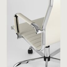 Компьютерное кресло TopChairs TopChairs City офисное бежевое обивка экокожа, механизм качания Top Gun
