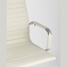 Компьютерное кресло TopChairs TopChairs City офисное бежевое обивка экокожа, механизм качания Top Gun