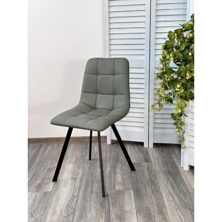 Стул CHILLI-Q SQUARE Oracul 695 Зеленый, экокожа PU / черный каркас, М-City 