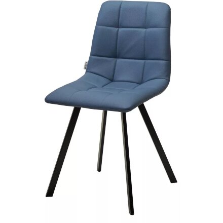 Стул CHILLI-Q SQUARE Oracul 795 Синий, экокожа PU / черный каркас, М-City 