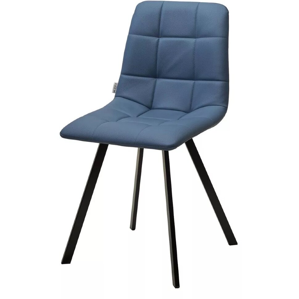 Стул CHILLI-Q SQUARE Oracul 795 Синий, экокожа PU / черный каркас, М-City Стул CHILLI-Q SQUARE Oracul 795 Синий, экокожа PU / черный каркас, М-City