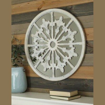 ЗЕРКАЛО НАСТЕННОЕ WALL DECOR A8010152 EMLEN WHITE 80*80 Белый