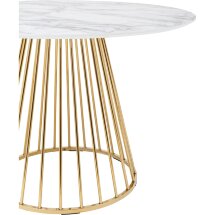 Стол Stool Group обеденный Ливерпуль 110*110 белый мрамор