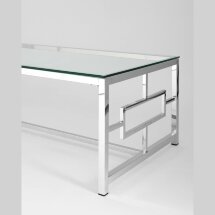 Журнальный стол Stool Group 120*60 БРУКЛИН серебро, каркас нержавеющая сталь