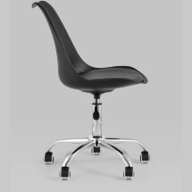 Стул офисный Stool Group BLOK NEW пластиковый черный подушка из экокожи крестовина металл