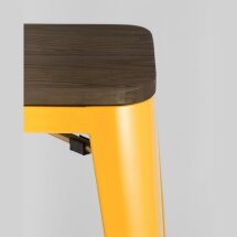 Стул барный Stool Group Tolix WOOD желтый, металл с порошковым покрытием, дерево, металл