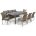 Комплект плетеной мебели T365/S65/Y380B-W65 Light Brown (8+1) 