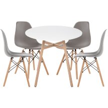 Обеденная группа Мебель Китая Гуанора 80 gray / white / wood