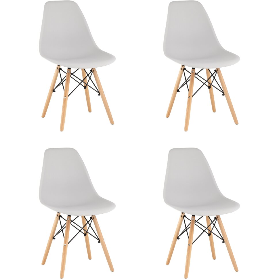 Стул Eames Style DSW светло-серый x4 Стул Eames Style DSW светло-серый x4
