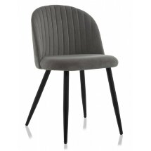 Стул на металлокаркасе Gabi 1 dark gray / black