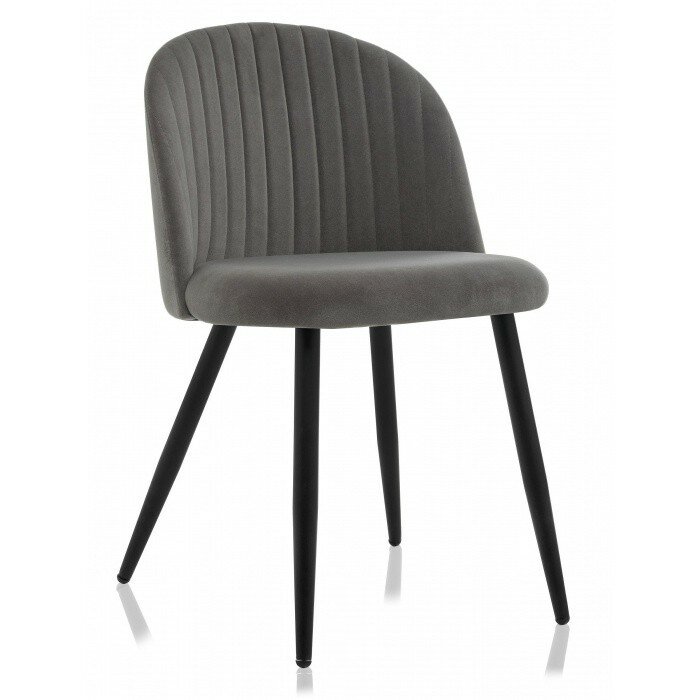Стул на металлокаркасе Gabi 1 dark gray / black Стул на металлокаркасе Gabi 1 dark gray / black