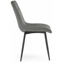 Стул на металлокаркасе Sidra dark gray / black