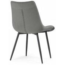 Стул на металлокаркасе Sidra dark gray / black