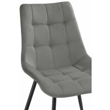 Стул на металлокаркасе Sidra dark gray / black